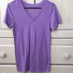 Purple v neck t shirt
